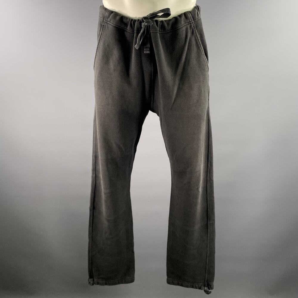 VISVIM Size S Charcoal Wash Cotton Sweatpants